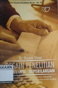 Image of Desain Penelitian Akuntansi Keperilakuan