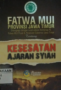 Image of Fatwa MUI Provinsi Jawa Timur Tentang Kesesatan Ajaran Syiah