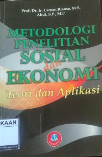 Image of Metodologi Penelitian Sosial dan Ekonomi