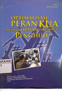 Image of Optimalisasi Peran KUA Melalui Jabatan Fungsional Penghulu