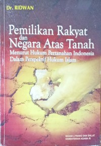 Image of Pemilikan Rakyat Dan Negara Atas Tanah