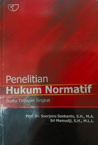 Image of Penelitian Hukum Normatif Suatu Tinjauan Singkat