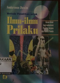 Image of Metode Penelitian Untuk Ilmu-Ilmu Prilaku