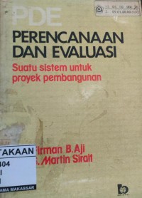 Image of PDE: Perencanaan Dan Evaluasi