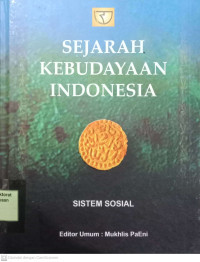 Image of Sejarah Kebudayaan Indonesia : Sistem Sosial