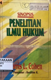 Image of Sinopsis Penelitian ilmu hukum